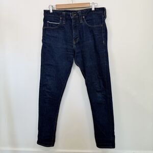 Billiam Selvedge Jeans Men 33x30 Blue Canvas Slim Tapered  Made USA Classic Dark